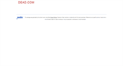 Desktop Screenshot of dead.com